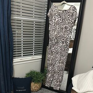Chic Animal Print Jumpsuit